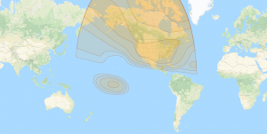 Galaxy 30: North America footprint map