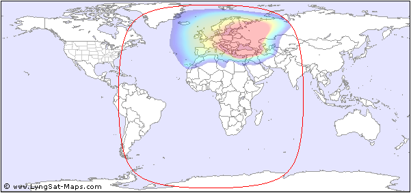 Sirius 4: Europe BSS footprint map