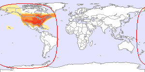 Anik F3: North America Ku footprint map