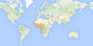 Astra 2G: West Africa footprint map