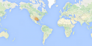 EchoStar 16: Spot 66 footprint map