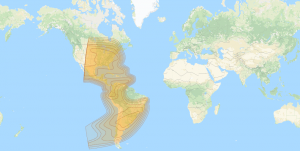 Hispasat 30W-5: America footprint map