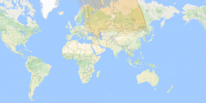 Yamal 402: Russia footprint map